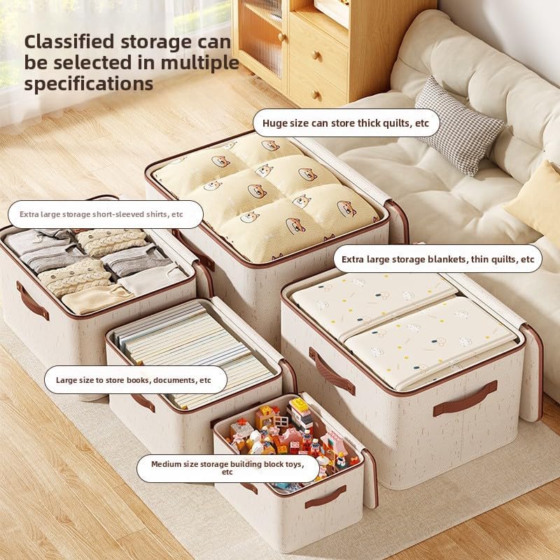 Sscehopp Zippered Lid Cotton L - Baby Clothing Storage reseña y precio
