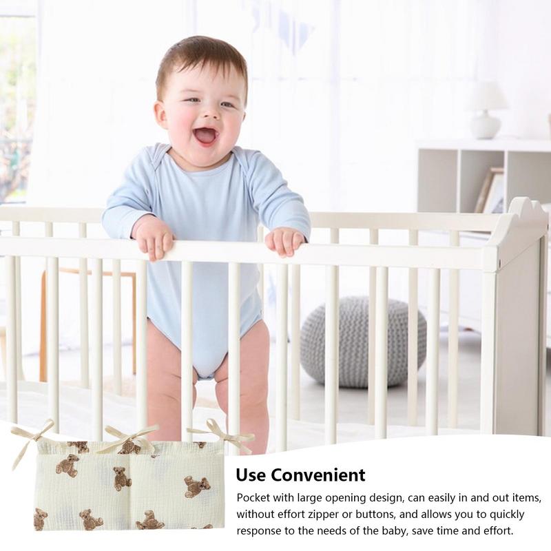 Baby Crib Organizer Cot Caddy  - Baby Clothing Storage reseña y precio