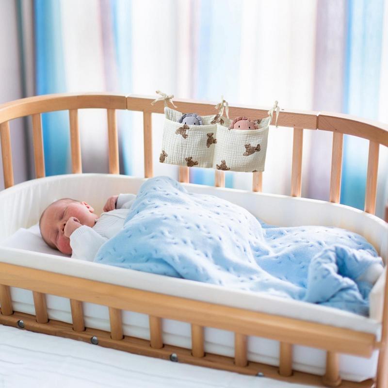 Baby Crib Organizer Cot Caddy  - Baby Clothing Storage reseña y precio
