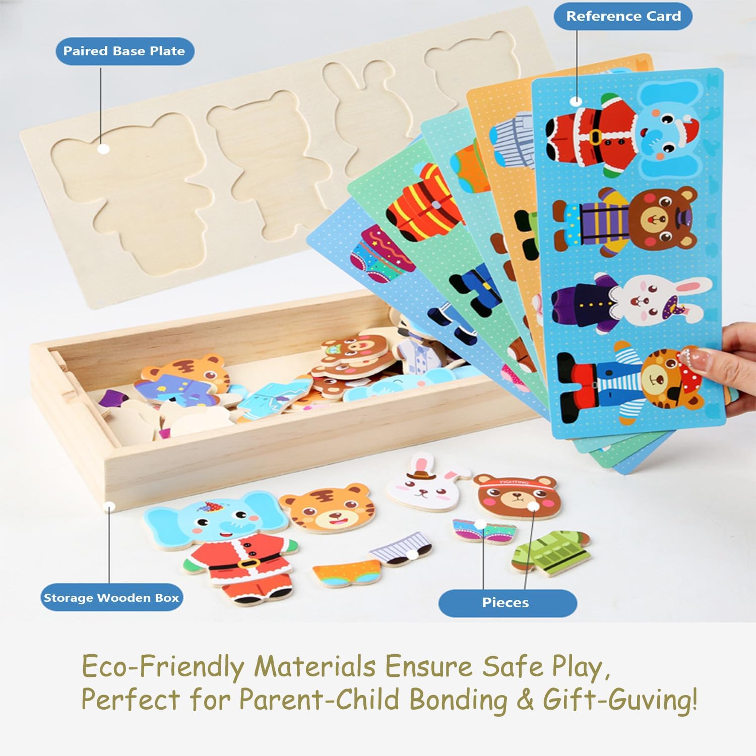 Wooden Jigsaw Bear Family Puzz - Baby Clothing Storage reseña y precio