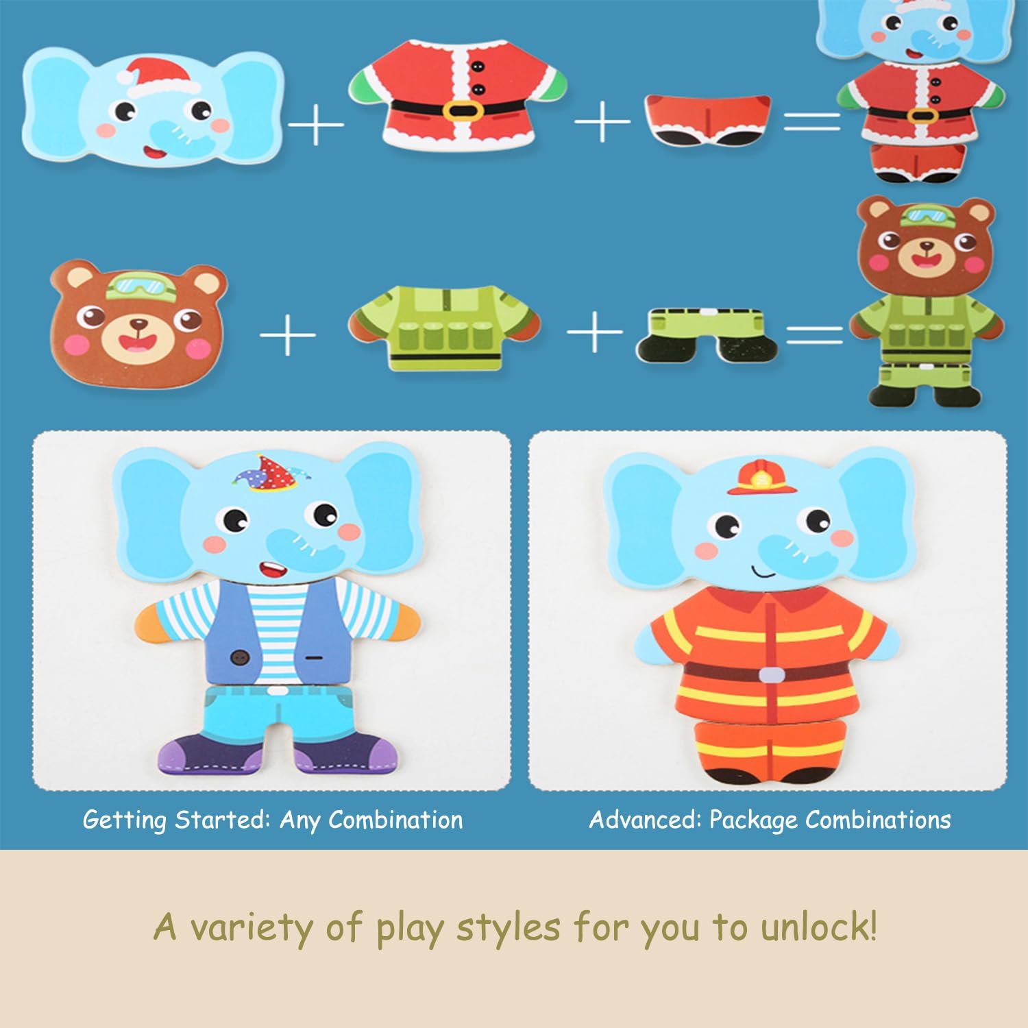 Wooden Jigsaw Bear Family Puzz - Baby Clothing Storage reseña y precio