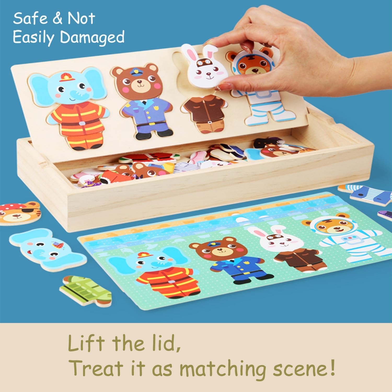 Wooden Jigsaw Bear Family Puzz - Baby Clothing Storage reseña y precio