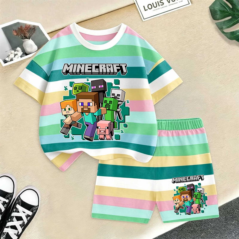 Minecrafted Girl boy Summer T  - Baby Clothing For Boys reseña y precio