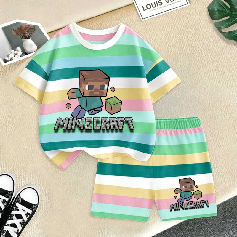 Minecrafted Girl boy Summer T  - Baby Clothing For Boys reseña y precio