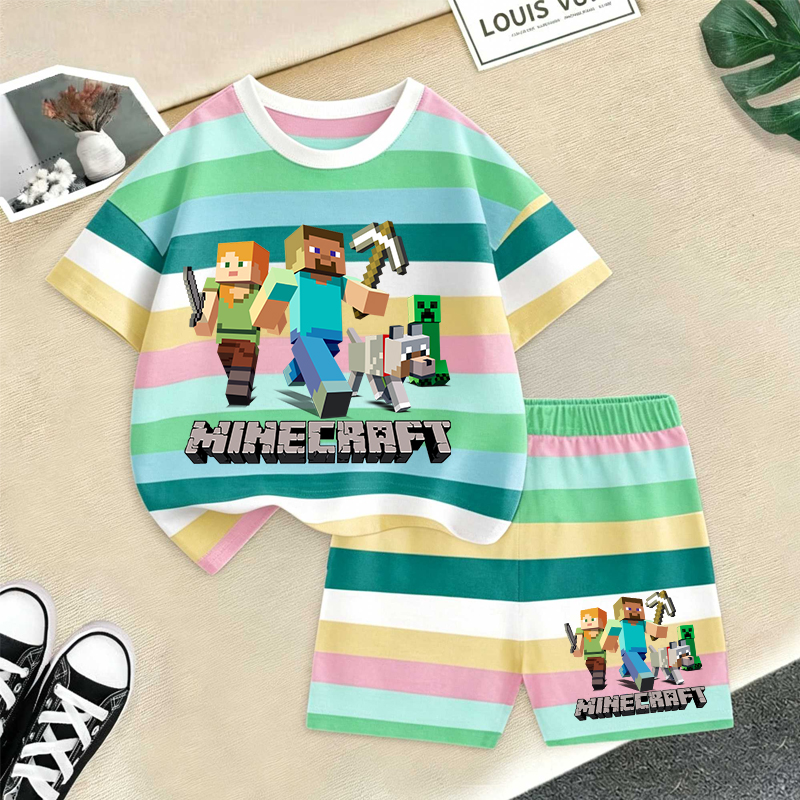 Minecrafted Girl boy Summer T  - Baby Clothing For Boys reseña y precio