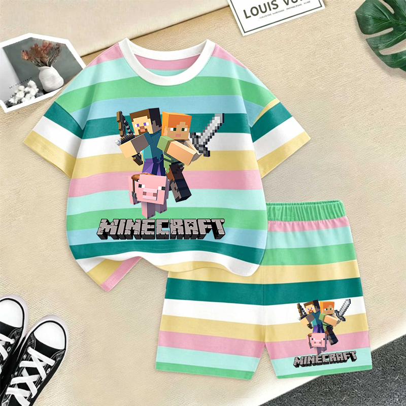 Minecrafted Girl boy Summer T  - Baby Clothing For Boys reseña y precio