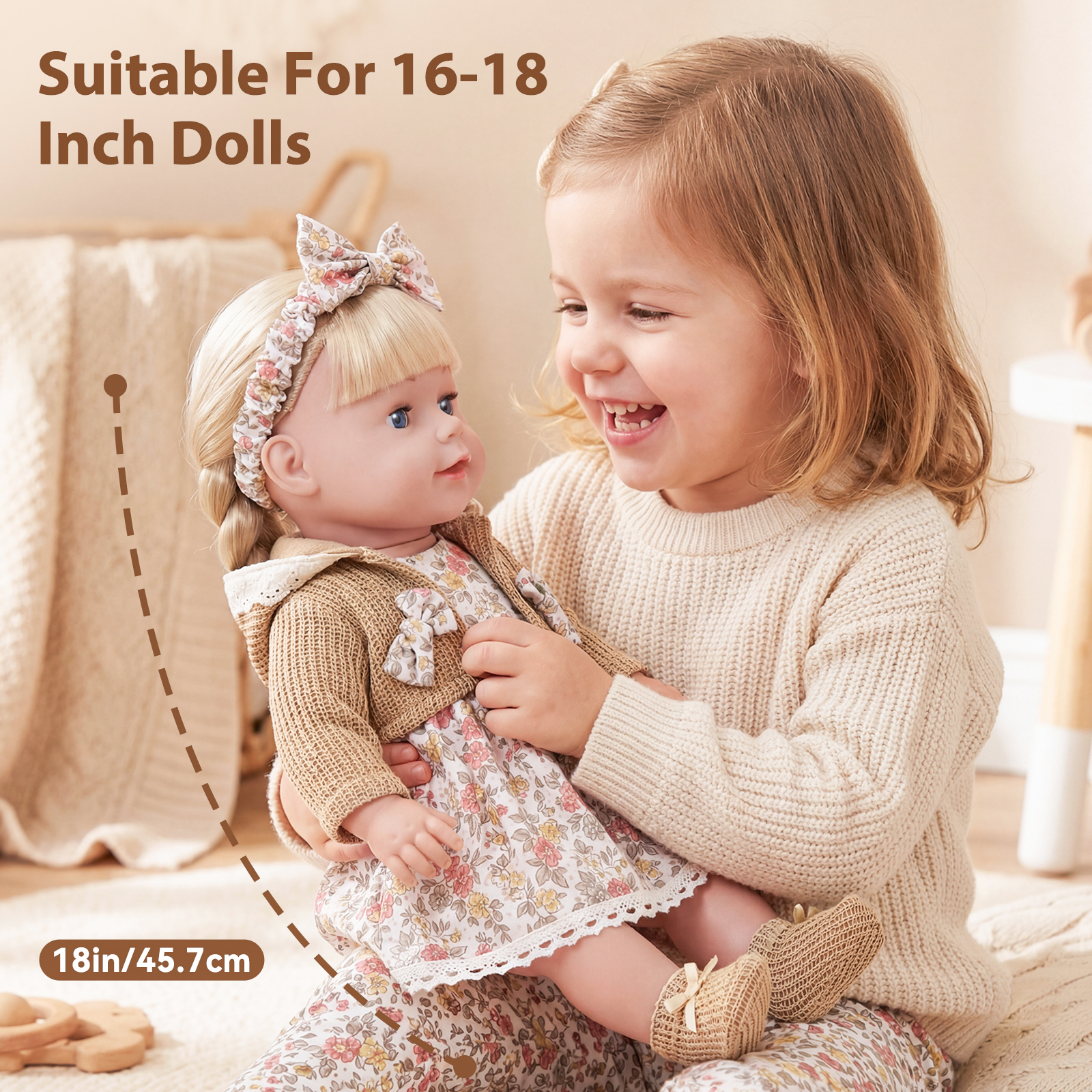 Cute Doll Clothes for 16-18 In - Baby Clothing Girls reseña y precio