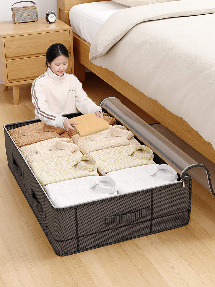 Heavy-duty under-bed storage b - Baby Clothing Storage reseña y precio