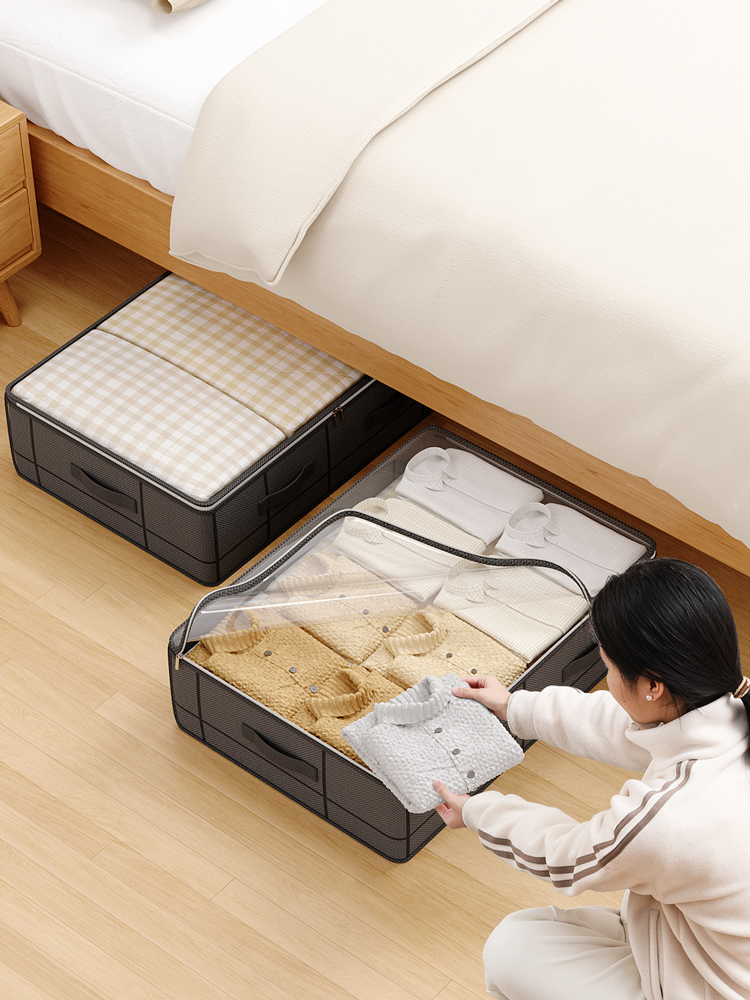 Heavy-duty under-bed storage b - Baby Clothing Storage reseña y precio