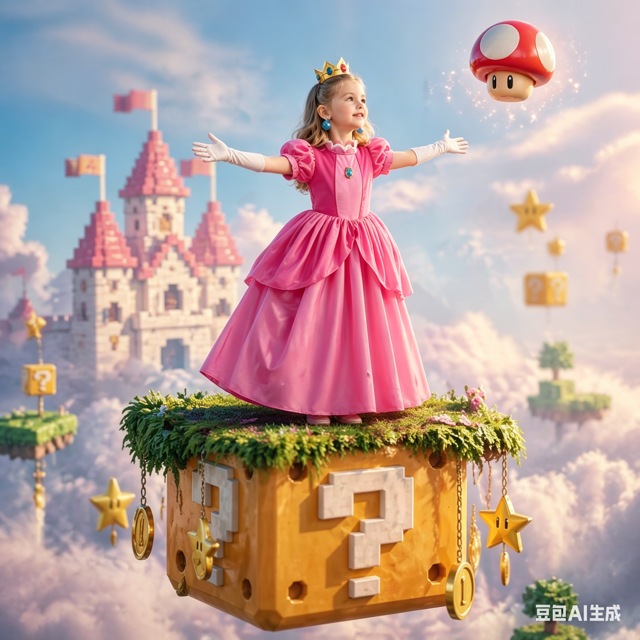 Princess Peach Style Dress Up  - Baby Clothing Girls reseña y precio