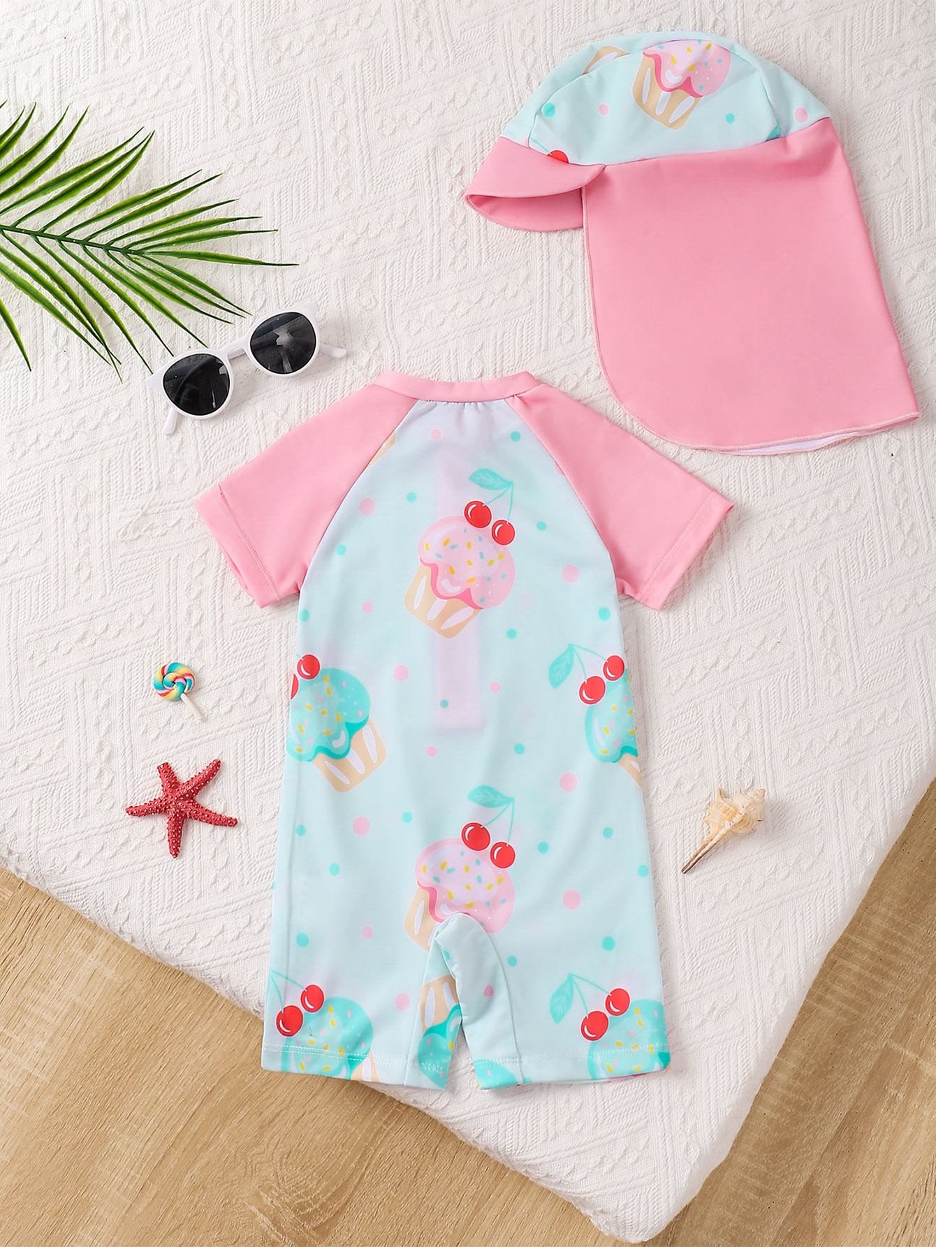 Baby Girl Summer Ice Cream Pri - Baby Swimwear Uv reseña y precio