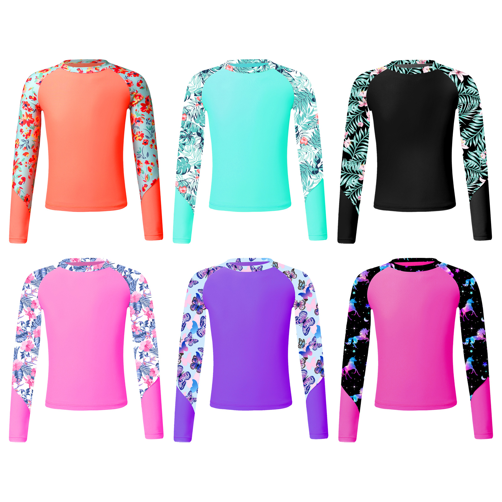 Kids Girls Swimming Shirt Sun  - Baby Swimwear Uv reseña y precio