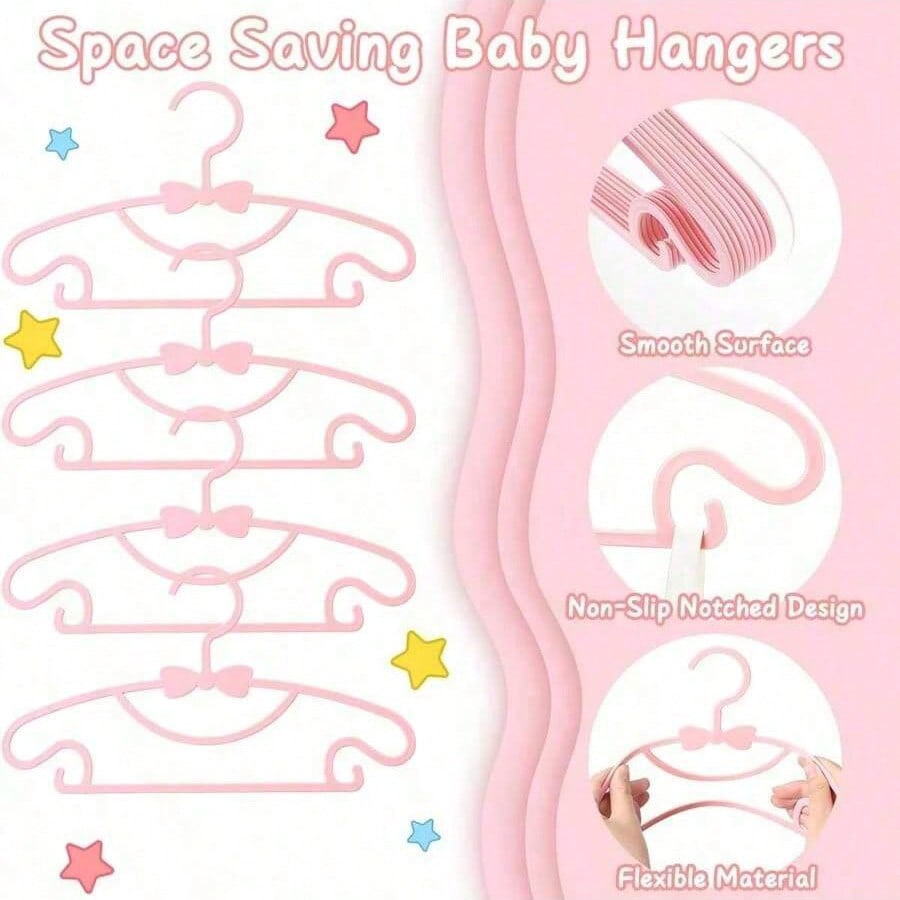10pcs Plastic Baby Hangers Wit - Baby Clothing Storage reseña y precio