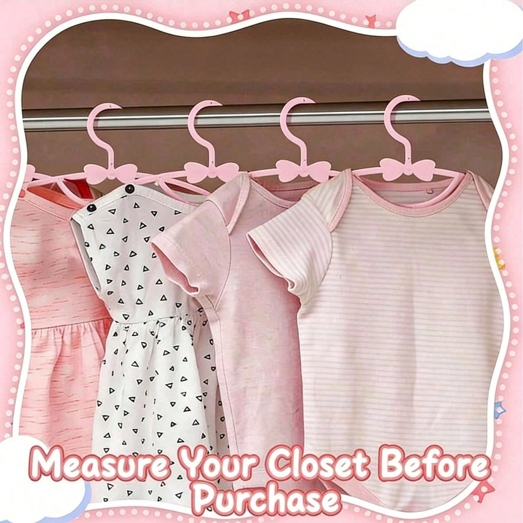 10pcs Plastic Baby Hangers Wit - Baby Clothing Storage reseña y precio