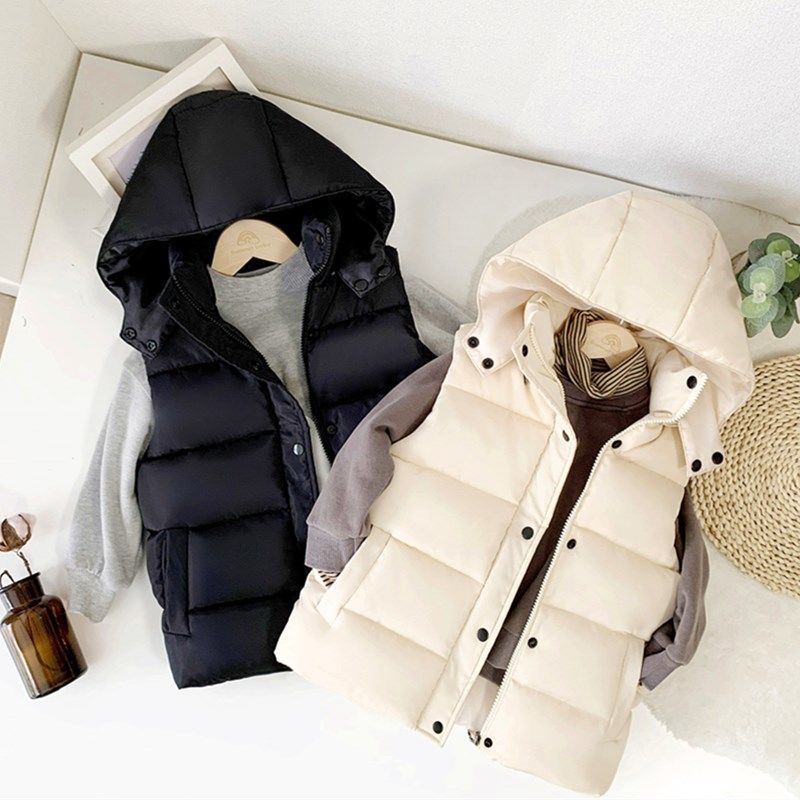 Childrens Down Cotton Vest Boy - Baby Clothing Zip reseña y precio