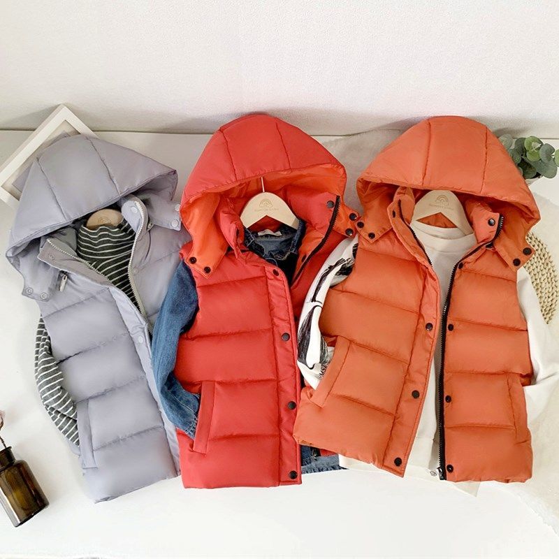 Childrens Down Cotton Vest Boy - Baby Clothing Zip reseña y precio