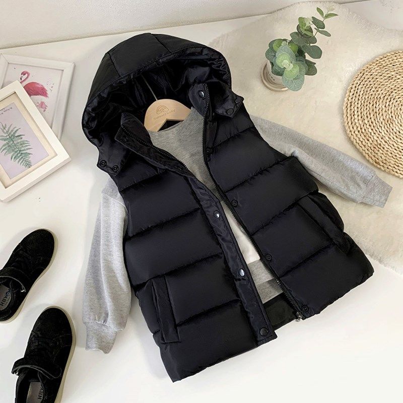 Childrens Down Cotton Vest Boy - Baby Clothing Zip reseña y precio