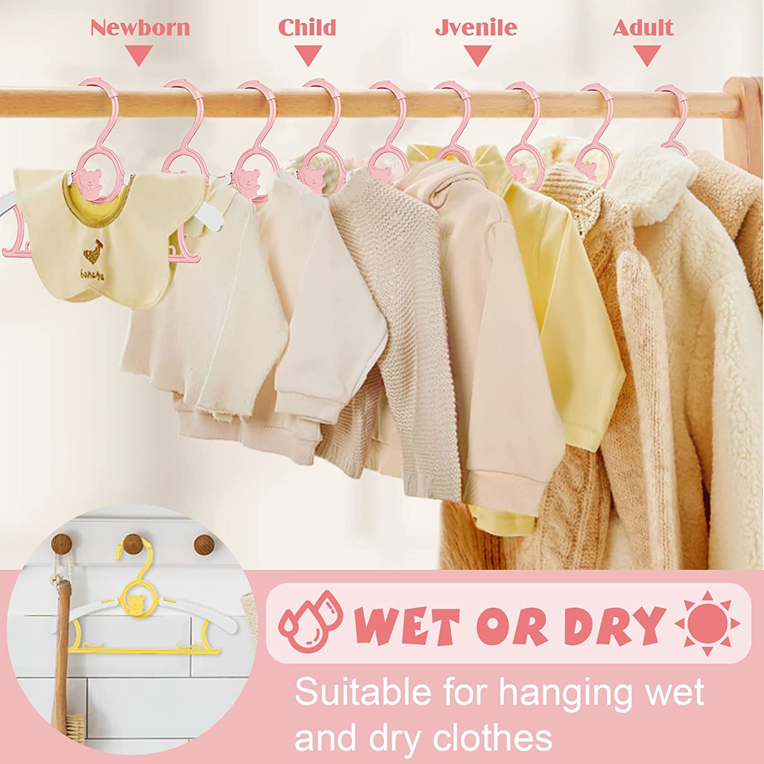 UNTIOR Non-slip Baby Clothes H - Baby Clothing Storage reseña y precio