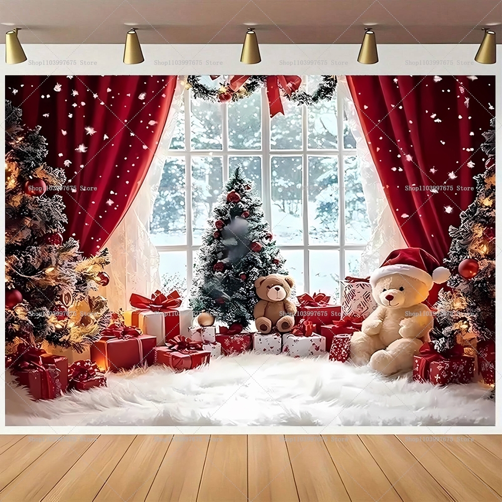 Merry Christmas Backdrops Wond - Baby Clothing Event reseña y precio