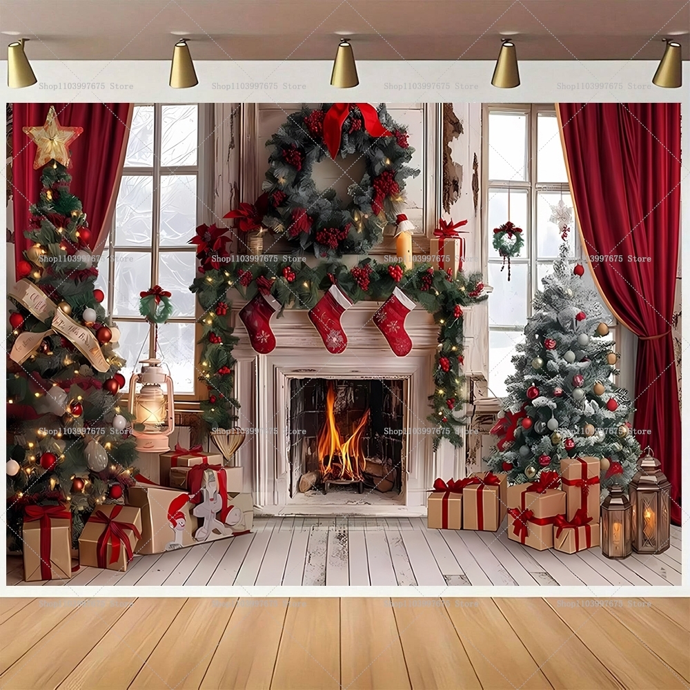 Merry Christmas Backdrops Wond - Baby Clothing Event reseña y precio