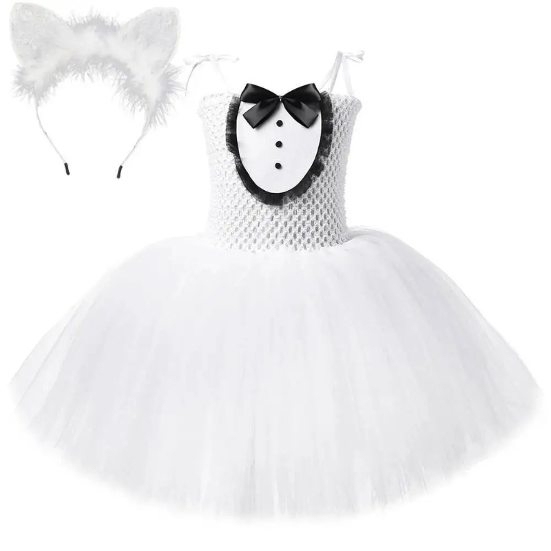 White Black Cat Tutu Dress for - Baby Clothing Girls reseña y precio
