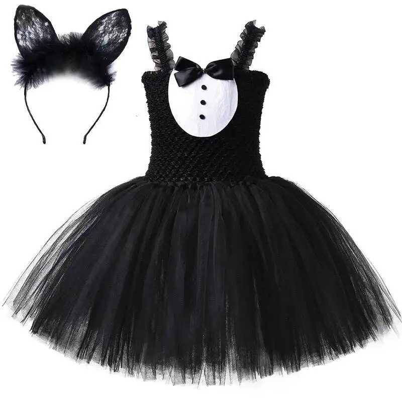 White Black Cat Tutu Dress for - Baby Clothing Girls reseña y precio