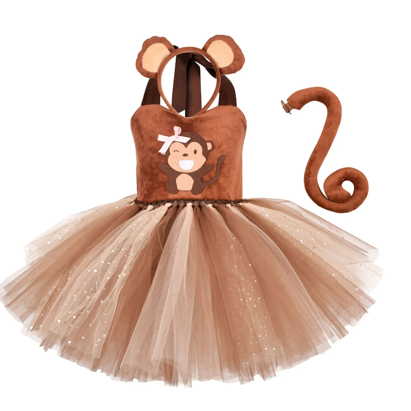Brown Monkey Tutu Dress for Ba - Baby Clothing Girls reseña y precio