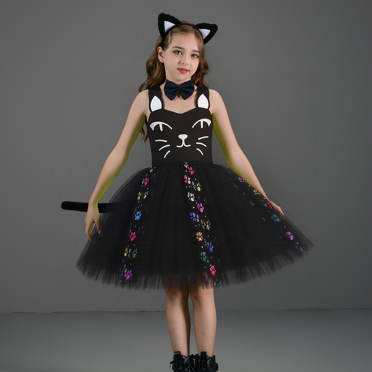 Pink Black Cat Tutu Dress for  - Baby Clothing Girls reseña y precio
