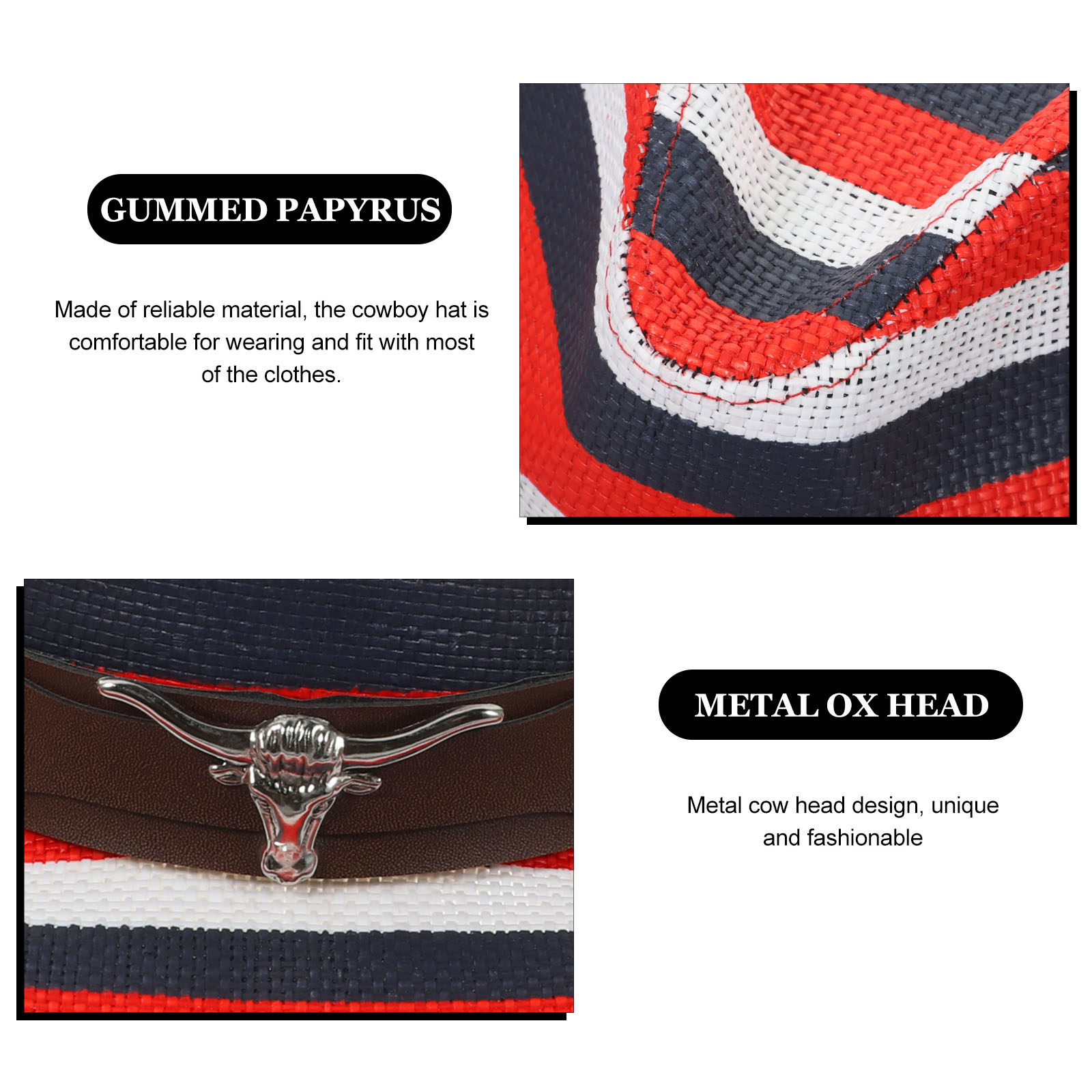 Cowboy Hat Western Style Fashi - Sun Hat Wide Brim reseña y precio