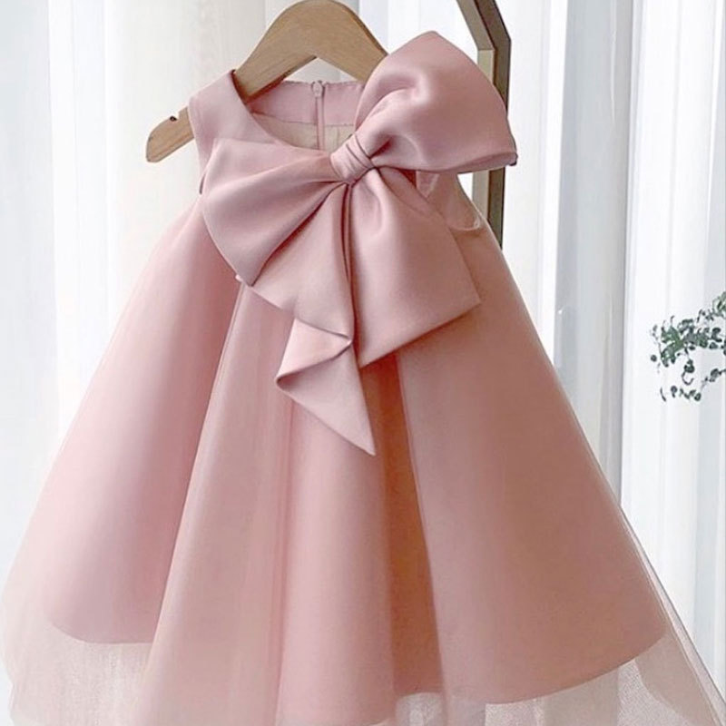 Summer Big Bow Baby Girl Dress - Baby Clothing Girls reseña y precio