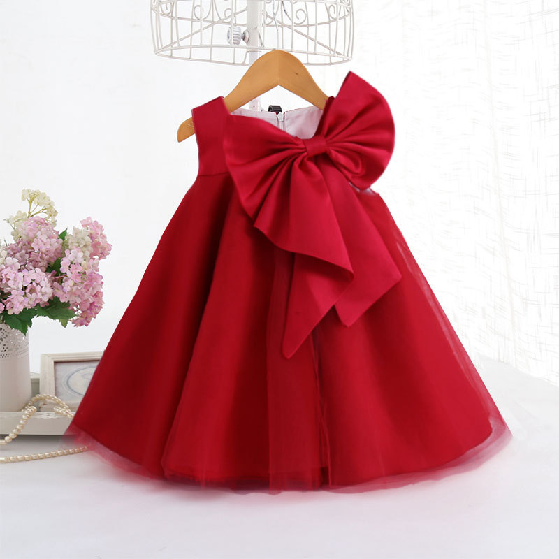 Summer Big Bow Baby Girl Dress - Baby Clothing Girls reseña y precio