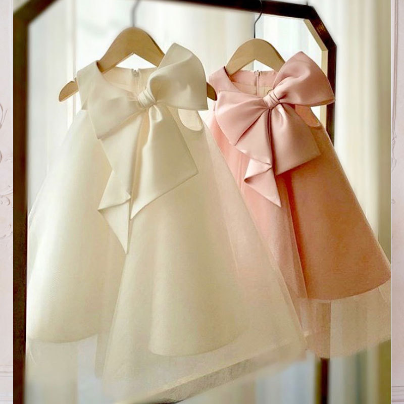 Summer Big Bow Baby Girl Dress - Baby Clothing Girls reseña y precio