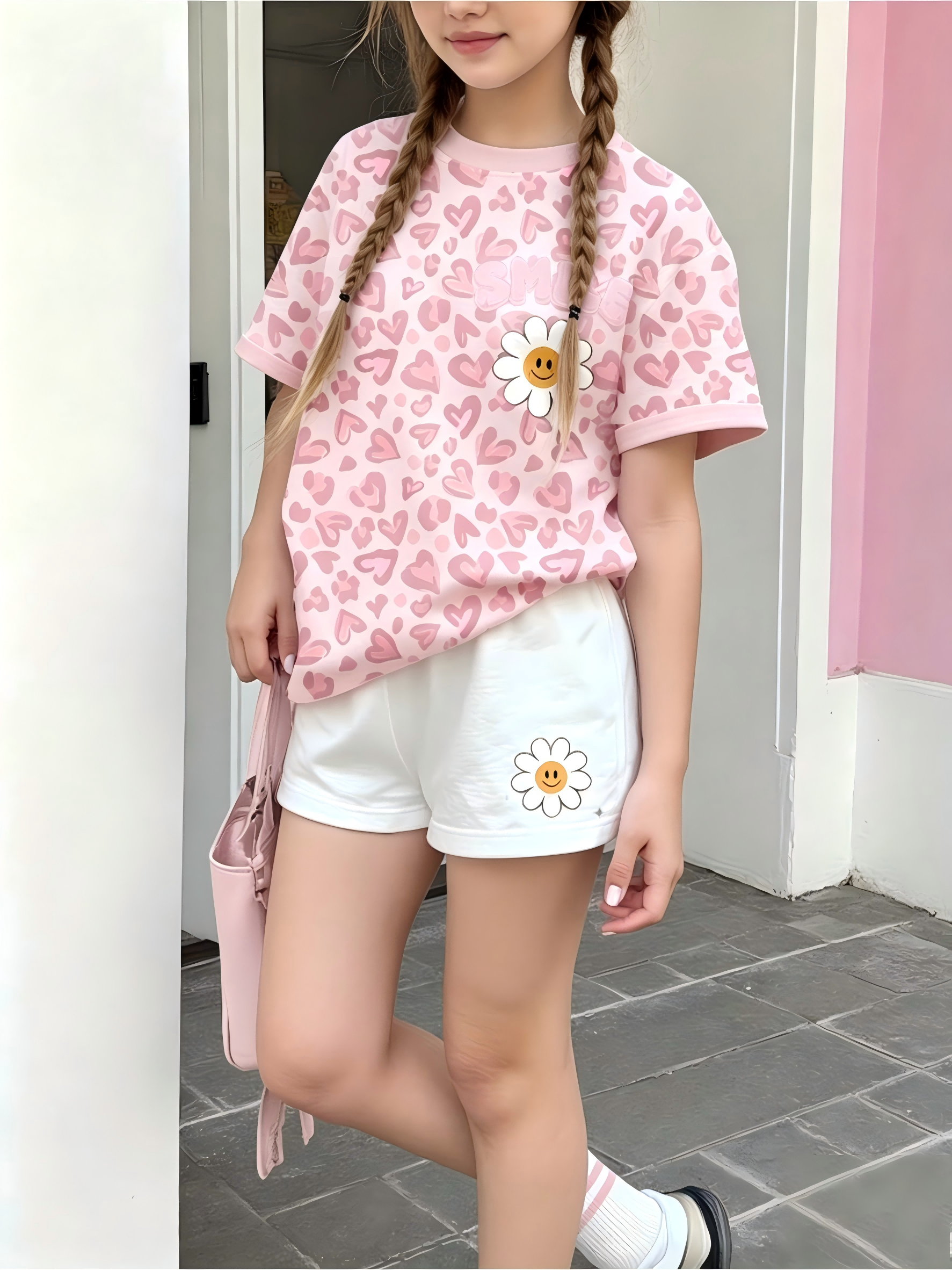 Girls  Sleeve Crew Neck T-Shir - Baby Clothing Logo reseña y precio