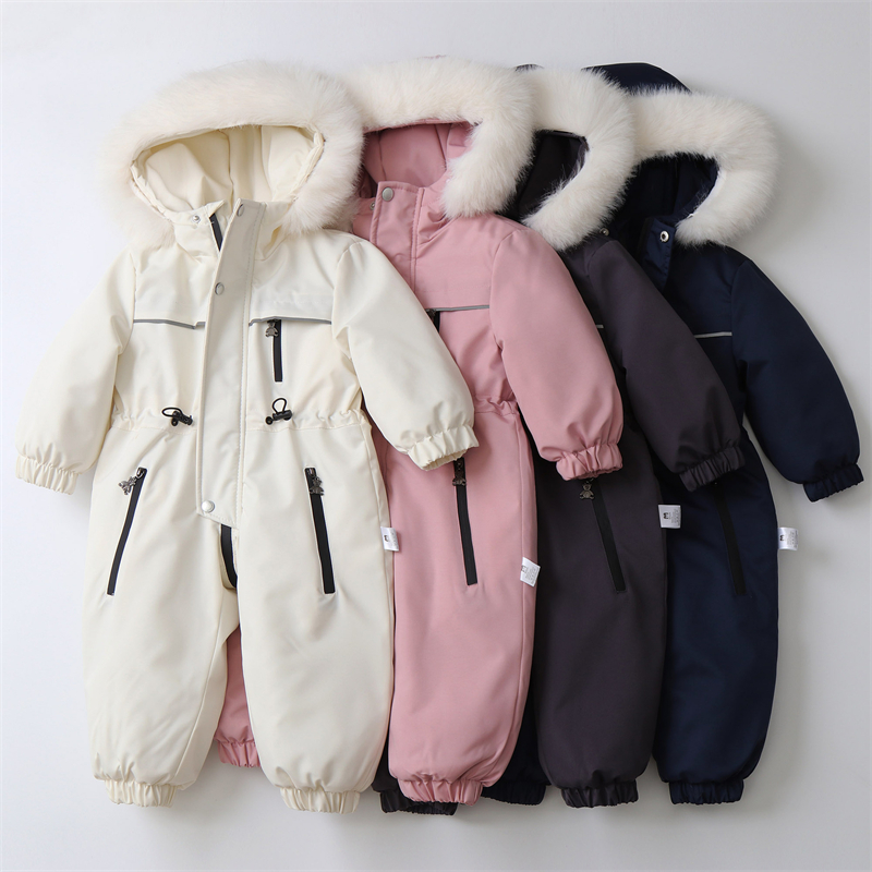 Children Winter Jumpsuit Thick - Baby Clothing Zip reseña y precio