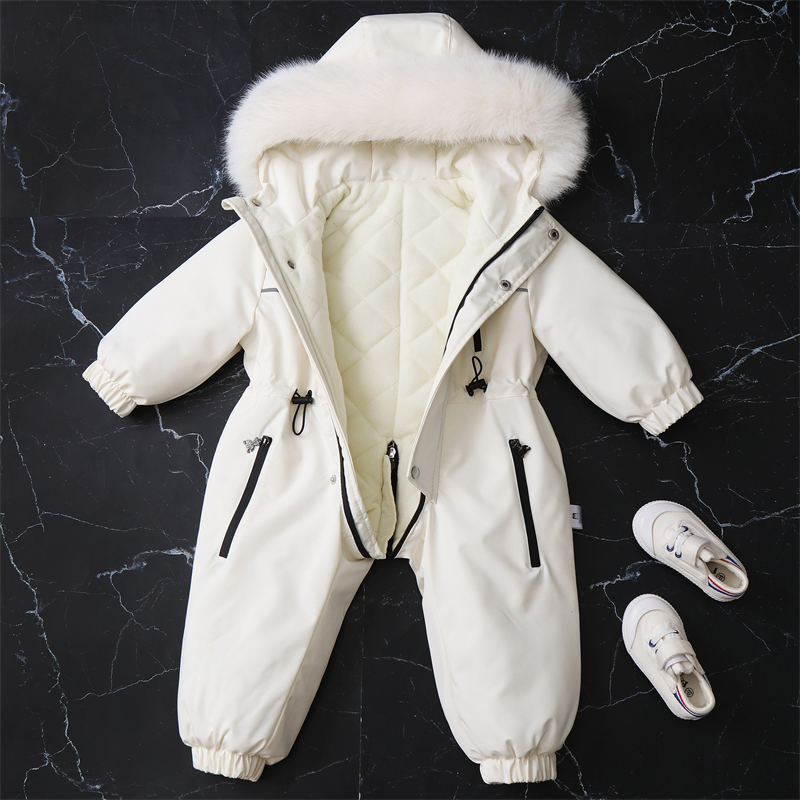 Children Winter Jumpsuit Thick - Baby Clothing Zip reseña y precio