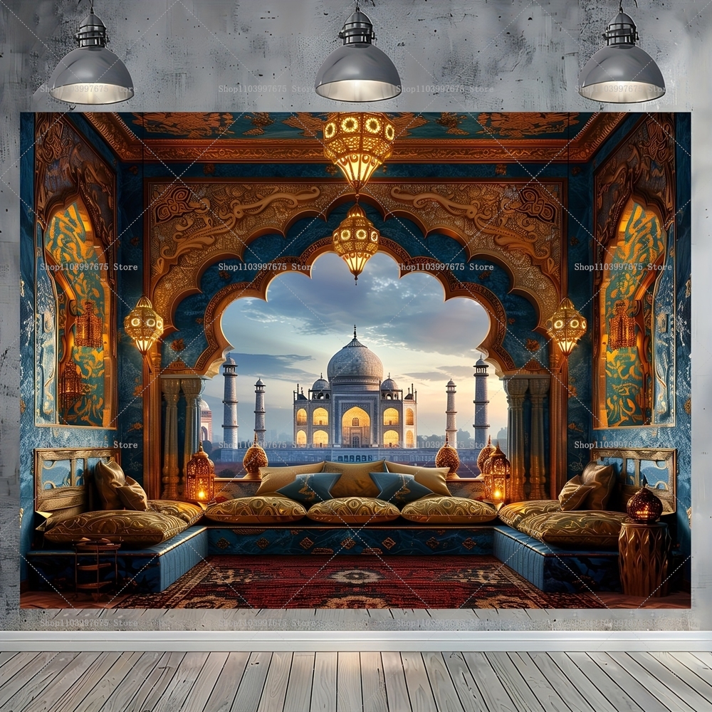Moroccan Palace Backdrop Arabi - Baby Clothing Event reseña y precio