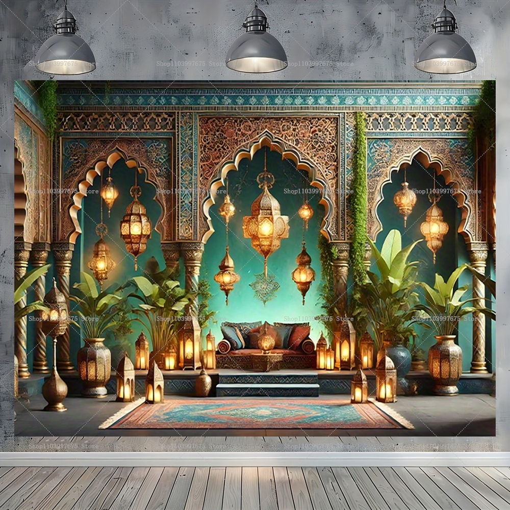 Moroccan Palace Backdrop Arabi - Baby Clothing Event reseña y precio