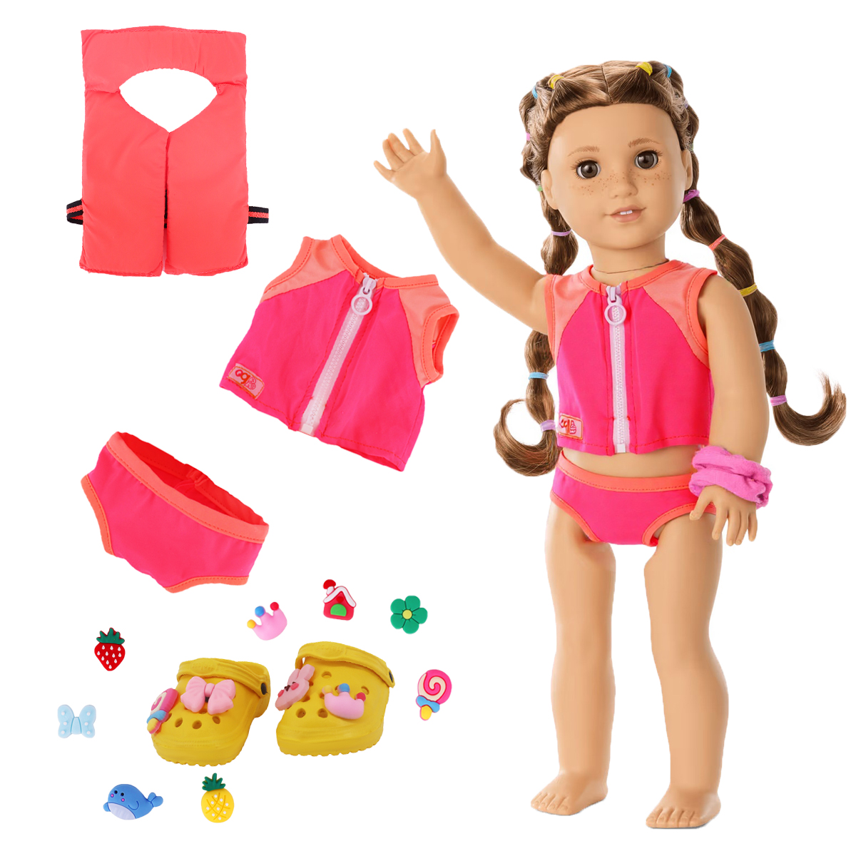 Head Flower Swimsuit Fish Scal - Baby Clothing Girls reseña y precio