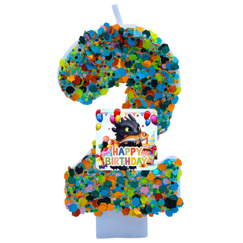 Your Dragon Candle Number Happ - Baby Clothing Event reseña y precio