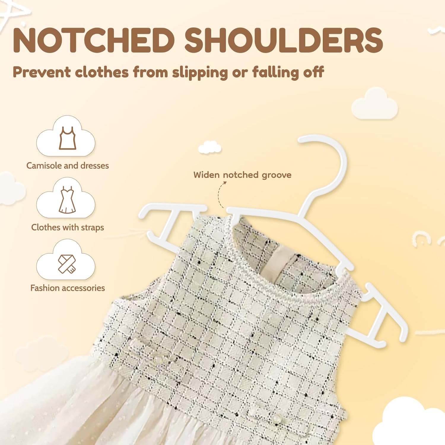 Kids Plastic Hangers 50 Pack,  - Baby Clothing Images reseña y precio