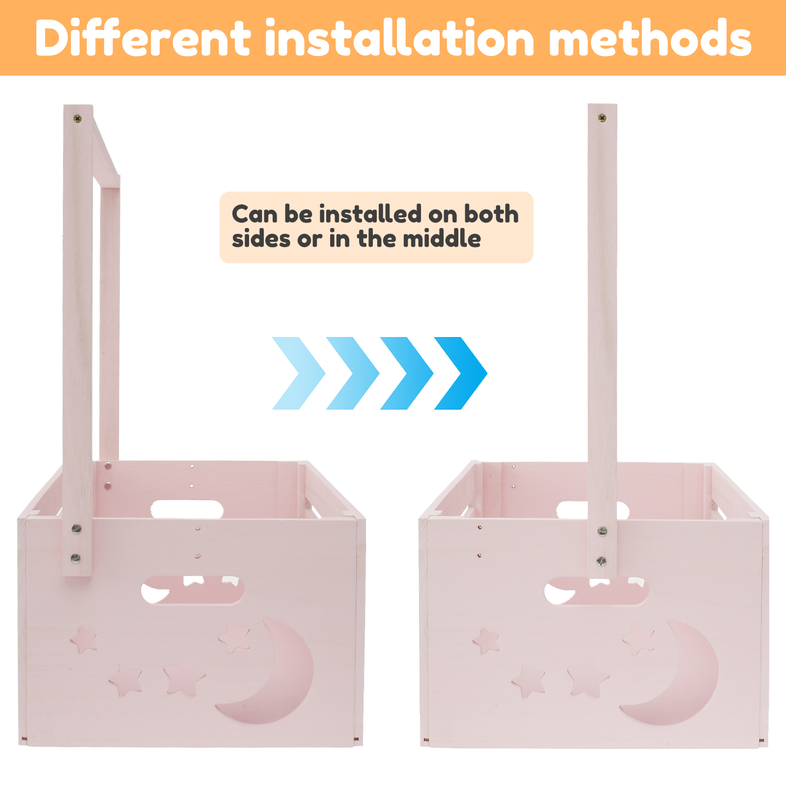 Wood Baby Shower Storage Baske - Baby Clothing Storage reseña y precio