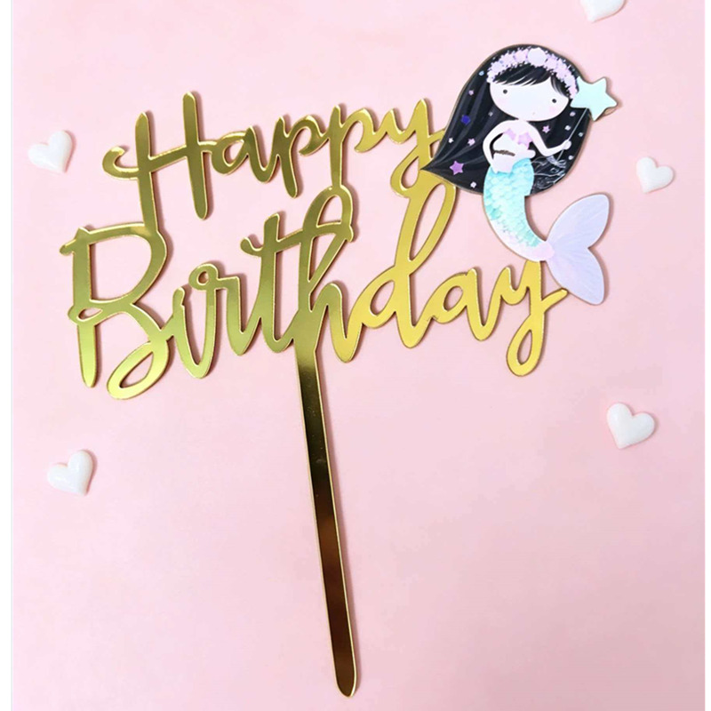 New Cartoon Mermaid Happy Birt - Baby Clothing Event reseña y precio