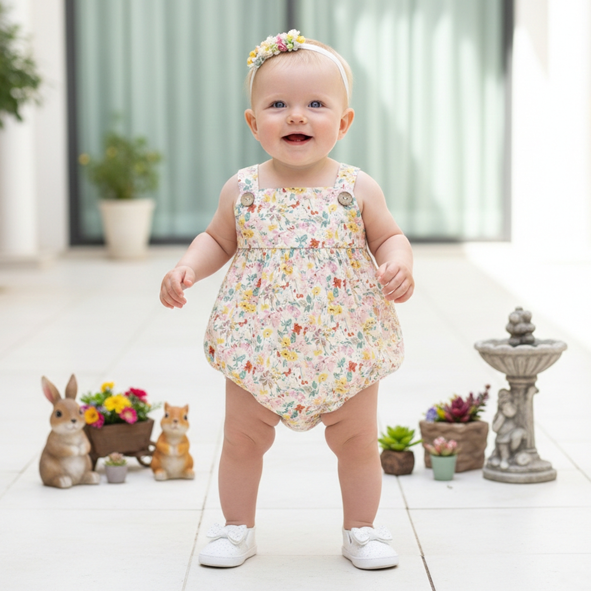 Baby Strap Bodysuits Floral In - Baby Clothing Pk reseña y precio