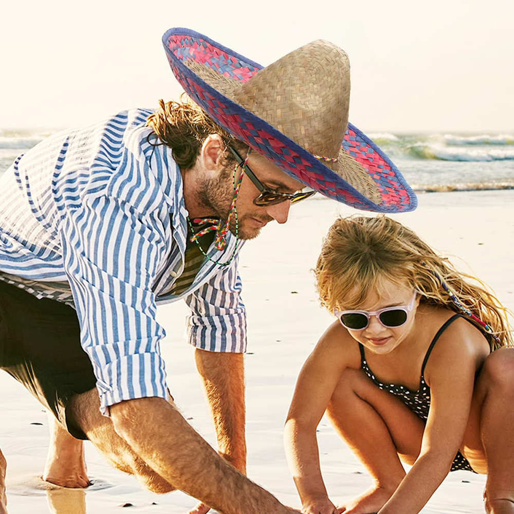 Mexican Sombrero Hat Straw Wea - Sun Hat Wide Brim reseña y precio