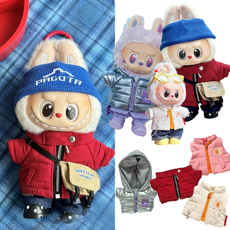 For 15 17cm Labubu Doll Winter - Baby Clothing Unisex reseña y precio
