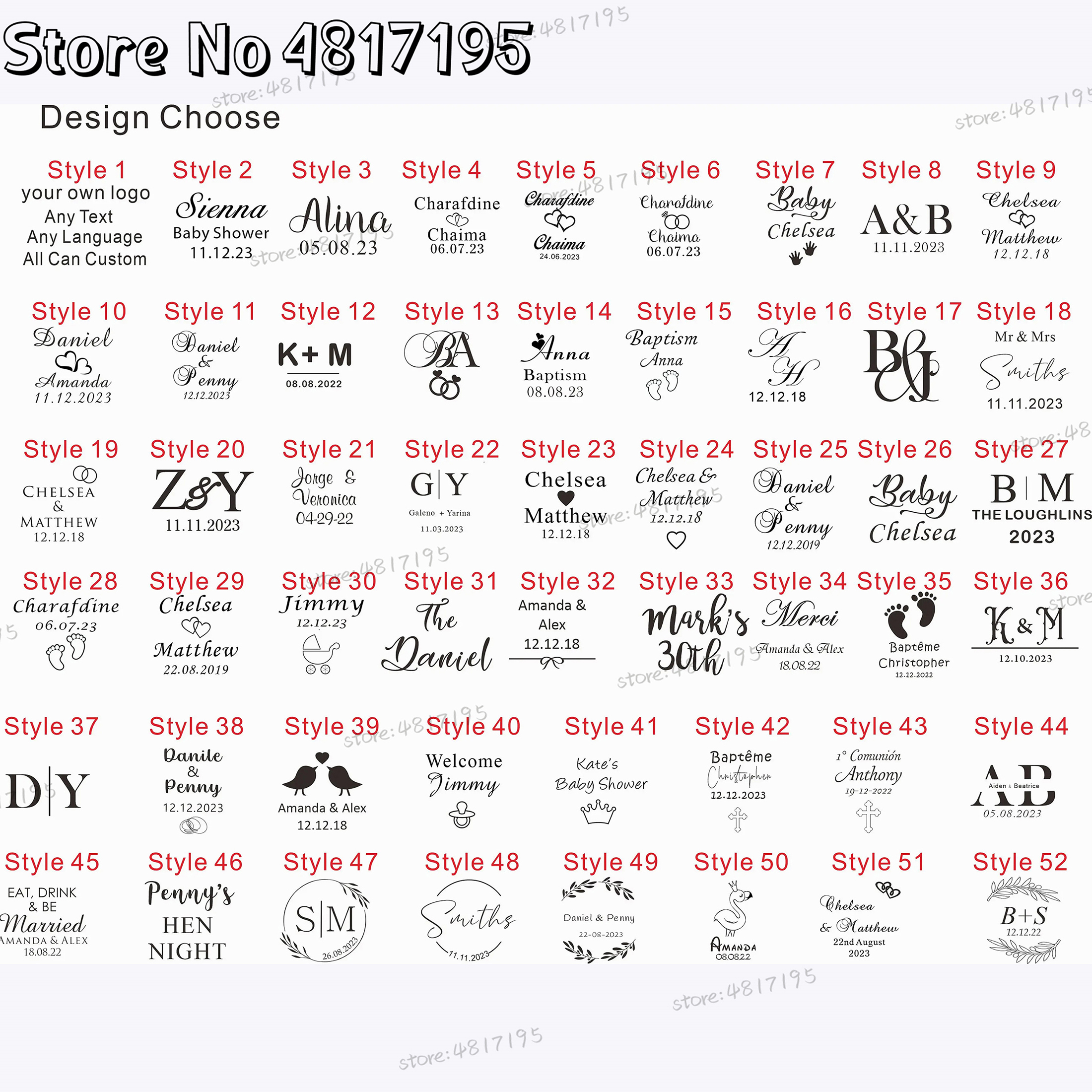 10 20 50Pcs Personalised Weddi - Baby Clothing Event reseña y precio