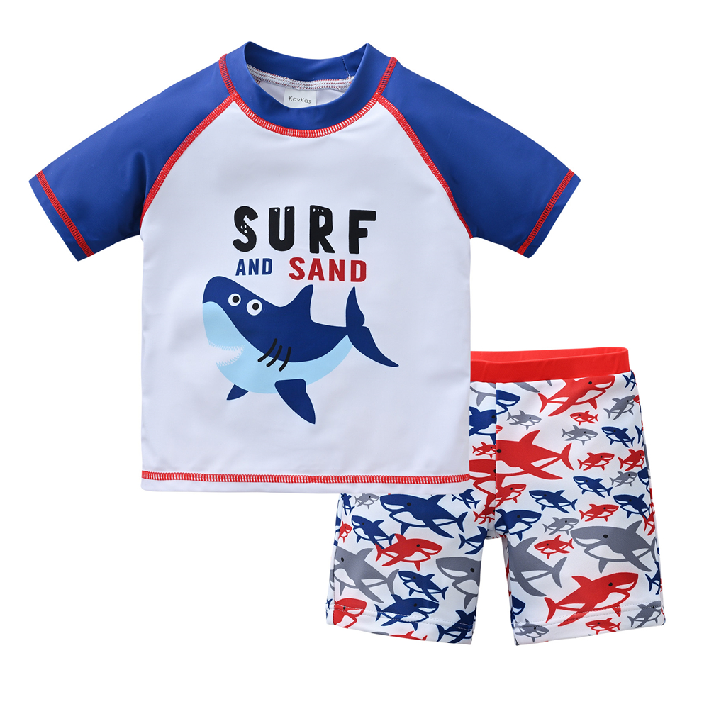 Kids Boy Swimsuit Cool Print 2 - Baby Swimwear Uv reseña y precio