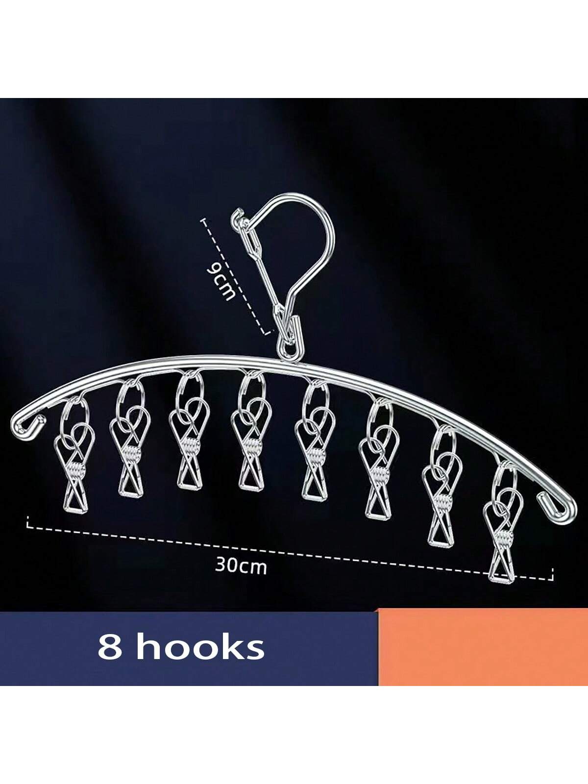 1pc stainless steel clotheslin - Baby Clothing Rail reseña y precio